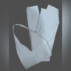 Crop Shop Boutique Ice Blue Freedom Leggings and Bra Set